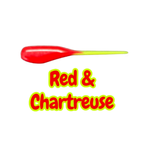 Red & Chartreuse 2” crappie shad