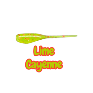 Lime Cayenne 2” crappie shad
