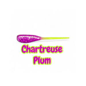 Chartreuse Plum 2” crappie shad