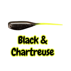 Black & Chartreuse 2” crappie shad