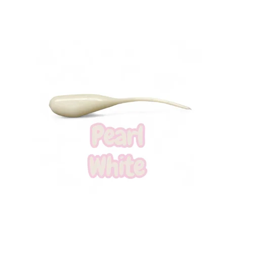 Pearl White 2” crappie shad