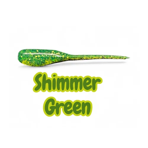 Shimmer Green 2” crappie shad